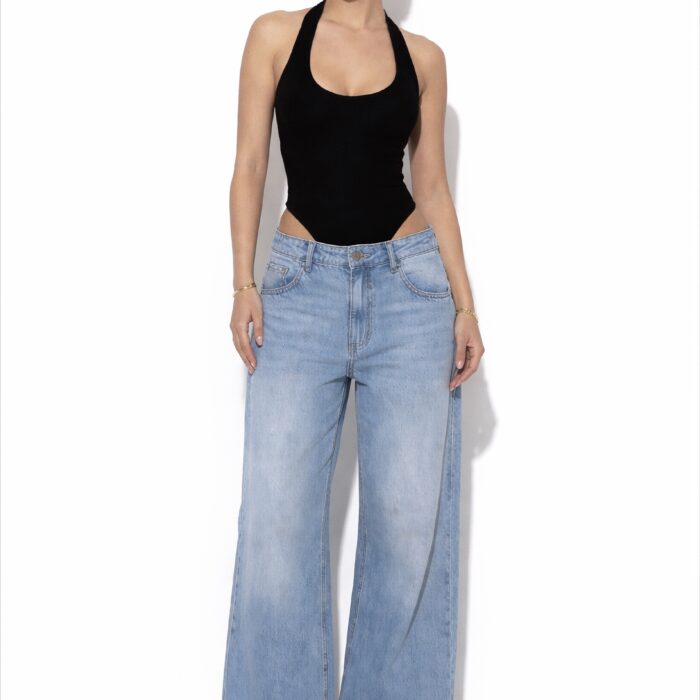 Backless Halter Neck Bodysuit